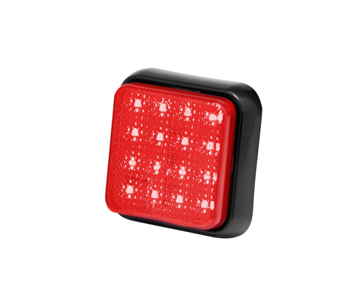 Picture of Taillight Square LED Red 10-30V  80mm