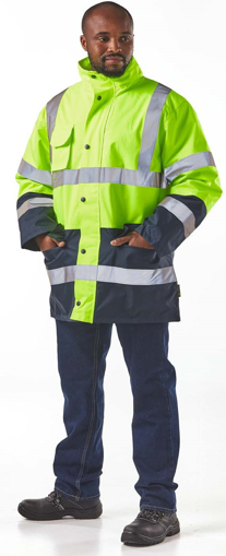 Picture of Jacket Wetpro Yellow + Navy Blue 3X-Large