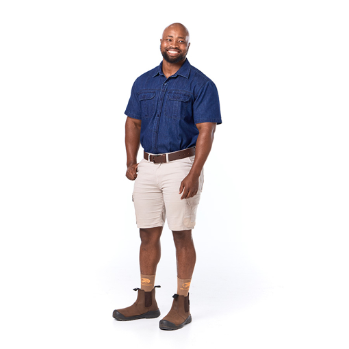 Picture of Shirt Short Horizon Denim Blue Large