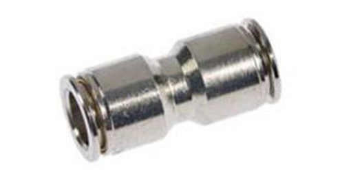 Picture of Airline Straight Connector  8mm Plated Brass