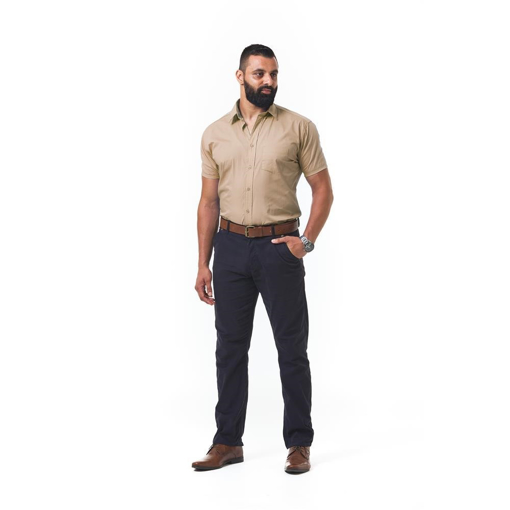 Picture of Shirt Short Formal Stone Small