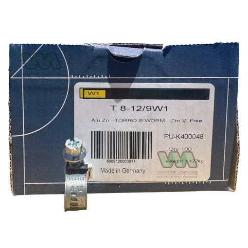 Picture of Hose Clamp Torro   8-12mm  9mm Band W1