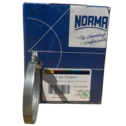 Picture of Hose Clamp Torro  50-70mm  9mm Band W1
