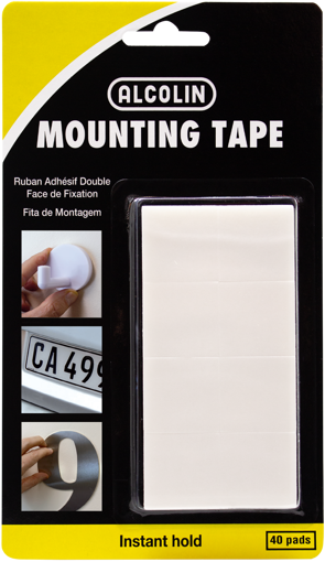 Picture of Double Sided Tape 2.0x25x25mm White Square[40]