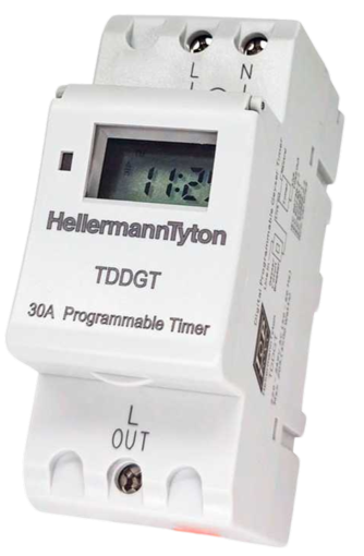 Picture of Timer Digital  7 Day 30 Amp Din Rail Mount