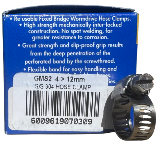 Picture of Hose Clamp GMS 2    6-13mm  8mm Band Stainless