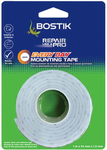 Picture of Double Sided Tape 1.2x24mmx 1M White Everyday