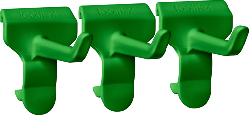Picture of Wall Rail Hook Toolflex One Green[Pack of 3]