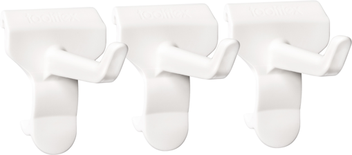 Picture of Wall Rail Hook Toolflex One White[Pack of 3]