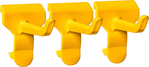 Picture of Wall Rail Hook Toolflex One Yellow[Pack of 3]