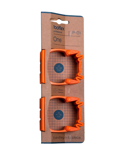 Picture of Wall Rail Clip Toolflex One Orange[Pack of 2]