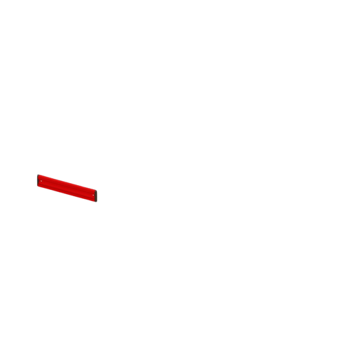 Picture of Wall Rail 250mm Red