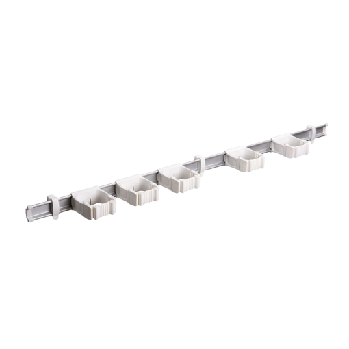 Picture of Wall Rail Set Toolflex One White 5 Clips