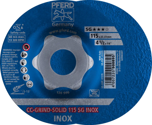 Picture of Grinding Disc Inox 115mm SOLID SG CC-GRIND