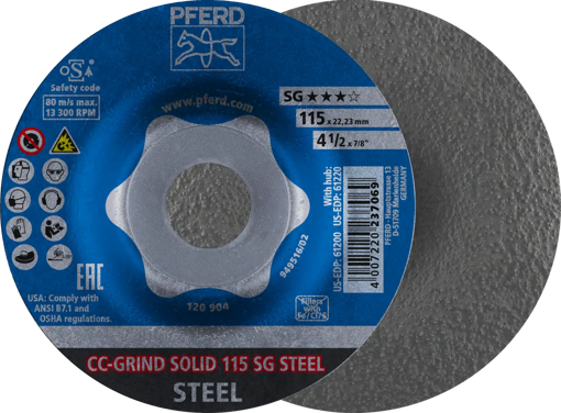 Picture of Grinding Disc Steel 115mm SOLID SG CC-GRIND