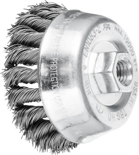Picture of Wire Cup Brush  80x20 Knotted Steel M14 Thread