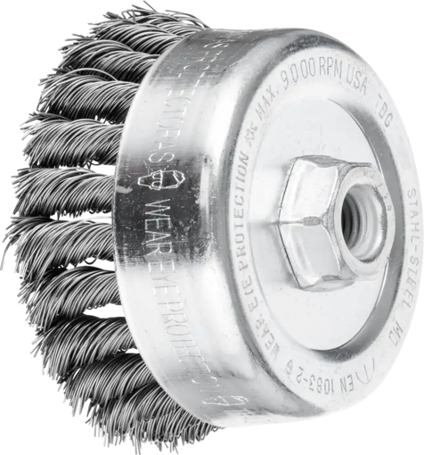 Picture of Wire Cup Brush  90x25 Knotted Steel M14 TBC