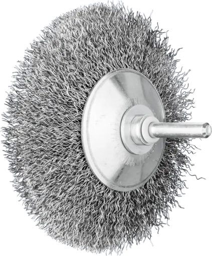 Picture of Wire Wheel Mounted  95x10 Steel Bevelled  6mm Shan