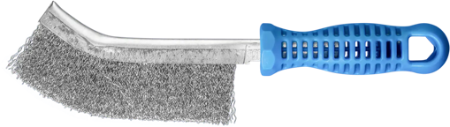 Picture of Wire Brush Inox Curved Steel Handle Universal