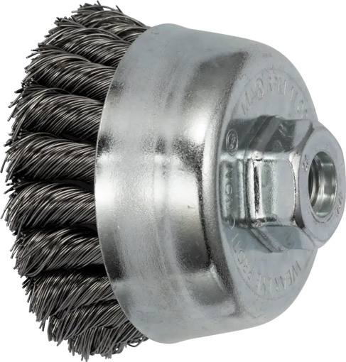 Picture of Wire Cup Brush  80mm Knotted Steel M14 Universal